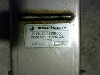 USED RV/MOTORHOME TRANSMISSION COOLER THERMAL DYNAMICS PN 16636-000