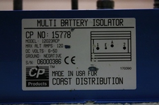 USED CP MULTI BATTERY ISOLATOR 15578 FOR SALE