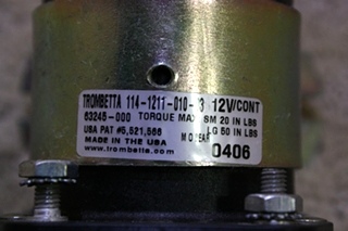 USED TROMBETTA SOLENOID 114-1211-010-03 FOR SALE