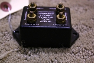 USED 10 AMP DUAL THERMAL CIRCUIT BREAKER FOR SALE