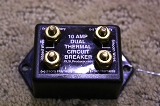 USED 10 AMP DUAL THERMAL CIRCUIT BREAKER FOR SALE