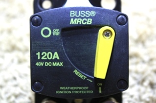 USED RV PARTS BUSS MRCB BREAKER 137120F-03 1 FOR SALE