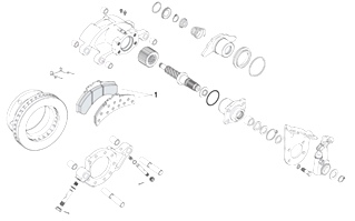 MONACO HOLIDAY RAMBLER FRONT BRAKE PAD KIT