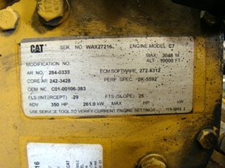 USED CATERPILLAR ACERT C7 ENGINES FOR SALE | WAX ENGINE FOR SALE 2006 7.2L