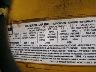 USED CATERPILLAR C7 ACERT ENGINES FOR SALE | KAL ENGINE FOR SALE 2004 7.2L