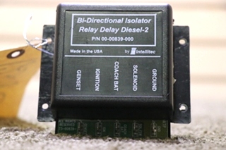 USED 00-00839-000 INTELLITEC BI-DIRECTIONAL ISOLATOR RELAY DELAY DIESEL - 2 RV PARTS FOR SALE