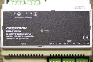 USED MOTORHOME CRESTRON DIN-PWS50 50 WATT POWER SUPPLY MODULE FOR SALE