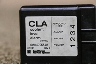 USED 1039-07058-01 COOLANT LEVEL ALARM RV PARTS FOR SALE