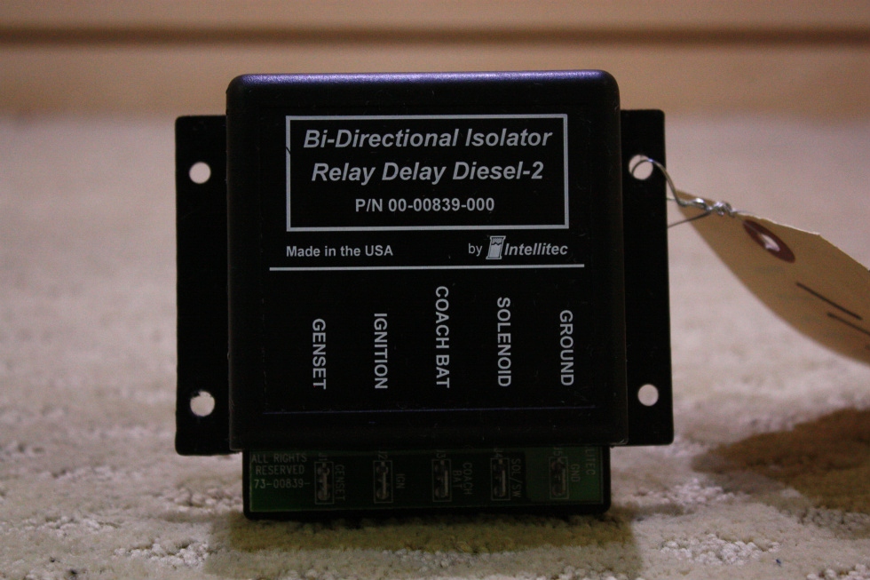 USED BI-DIRECTIONAL ISOLATOR RELAY DELAY DIESEL 2 00-00839-000 FOR SALE