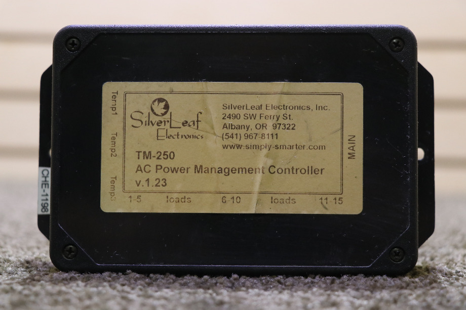 USED TM-250 SILVER LEAF AC POWER MANAGEMENT CONTROLLER MOTORHOME PARTS FOR SALE