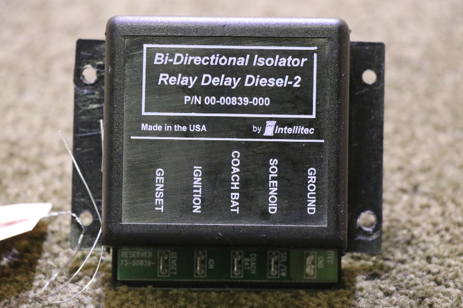 USED BI-DIRECTIONAL RELAY DELAY DIESEL - 2 00-00839-000 MOTORHOME PARTS FOR SALE